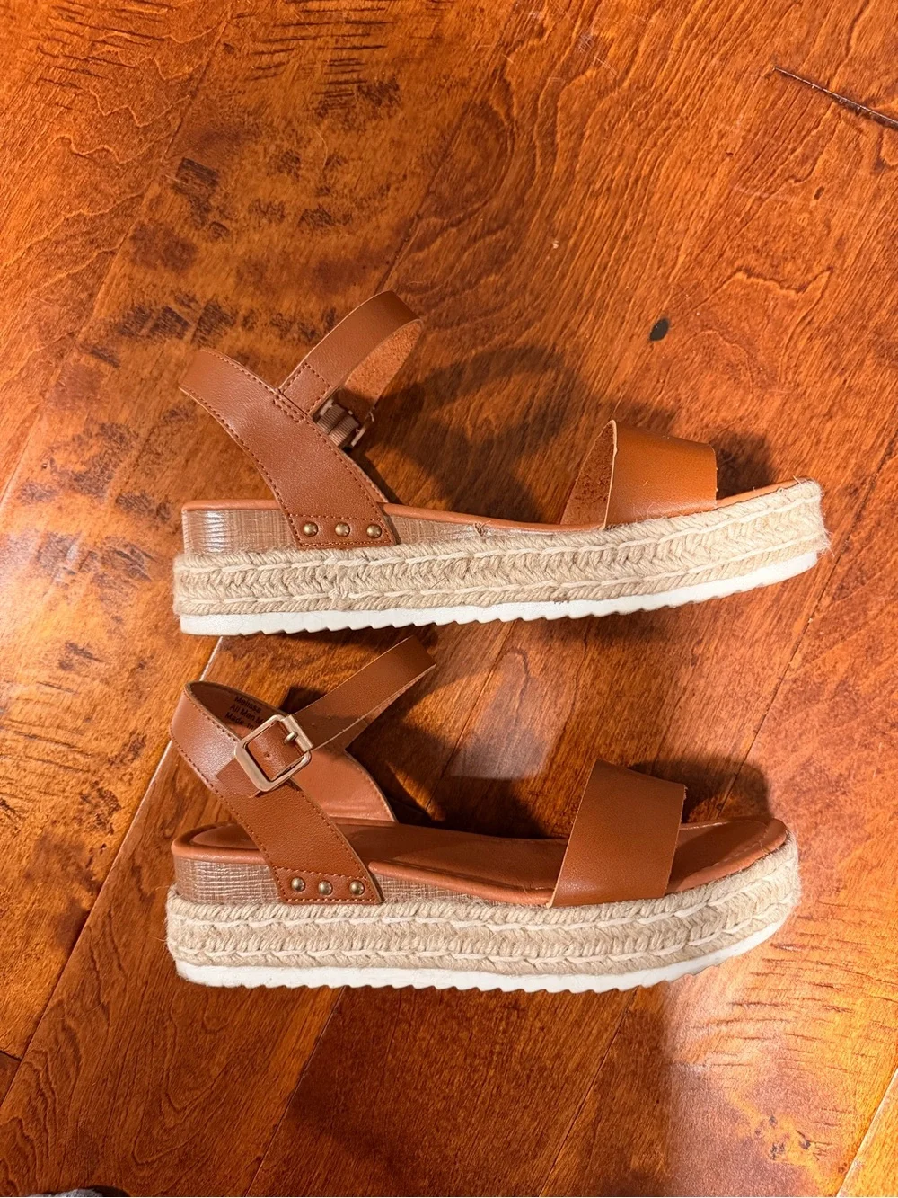 Women's Tan Espadrille Platform Sandals